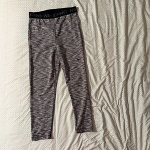Nike pro grey leggings size medium